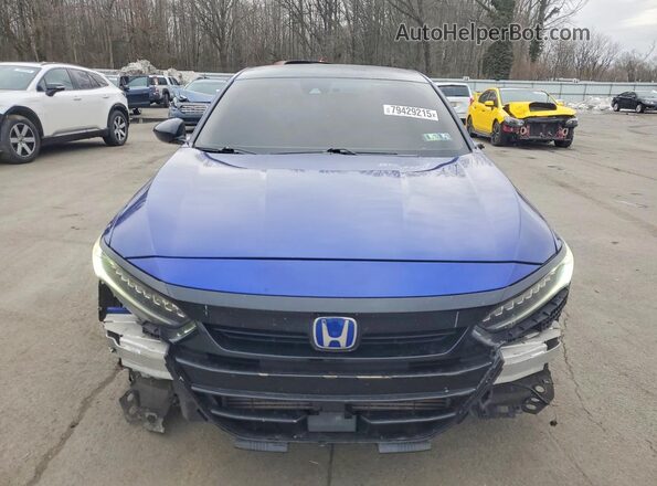 1HGCV1F44MA071993 2021 HONDA ACCORD Blue Դիմացի տեսք