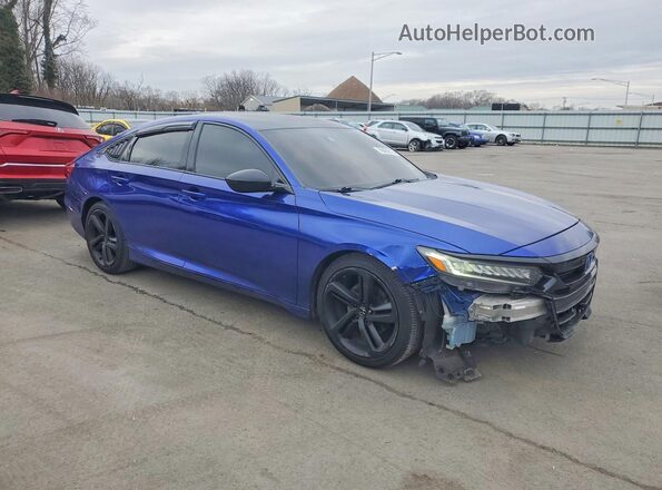 1HGCV1F44MA071993 2021 HONDA ACCORD Blue Առջևի աջ