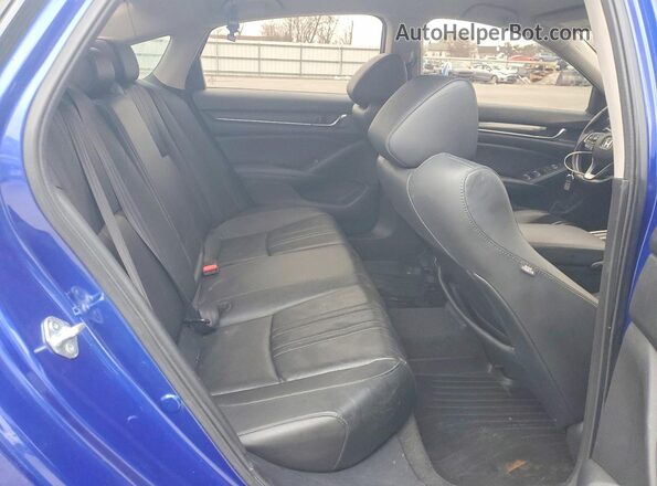 1HGCV1F44MA071993 2021 HONDA ACCORD Blue Հետևի նստատեղերի տեսք