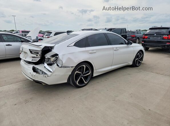 1HGCV1F44MA084971 2021 HONDA ACCORD White უკანა მარჯვენა