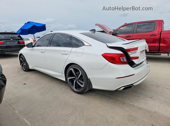 1HGCV1F44MA084971 2021 HONDA ACCORD White უკანა მარცხენა