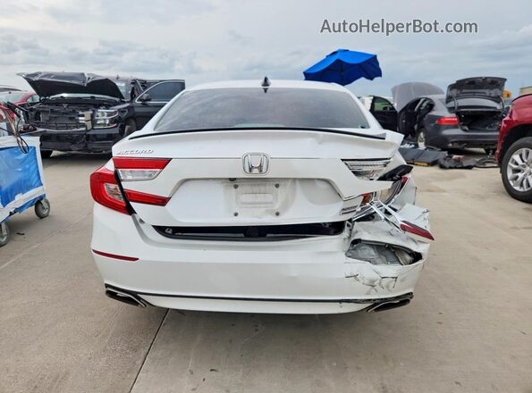 1HGCV1F44MA084971 2021 HONDA ACCORD White უკანა ხედი