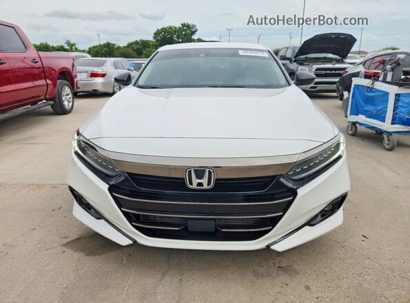 1HGCV1F44MA084971 2021 HONDA ACCORD White წინა ხედი