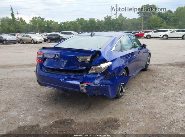 1HGCV1F44NA035061 2022 HONDA ACCORD Blue Դիմացի տեսք