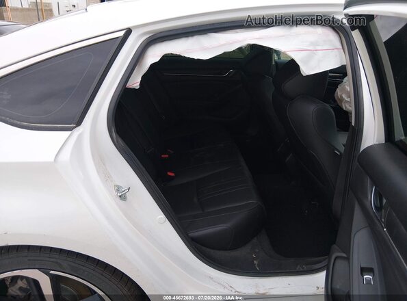 1HGCV1F44NA044326 2022 HONDA ACCORD White Widok naklejki z numerem VIN