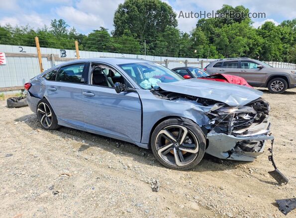 1HGCV1F44NA083269 2022 HONDA ACCORD Gray Delantero derecho