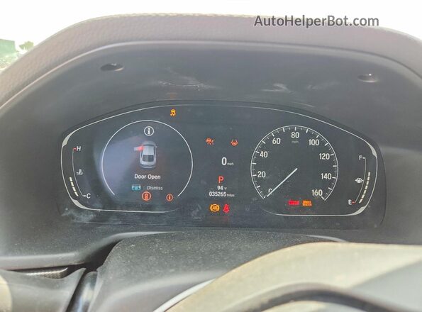 1HGCV1F44NA109384 2022 HONDA ACCORD Blue Սարքավորումների վահանակի տեսք