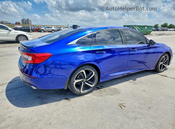 1HGCV1F44NA109384 2022 HONDA ACCORD Blue Հետևի աջ
