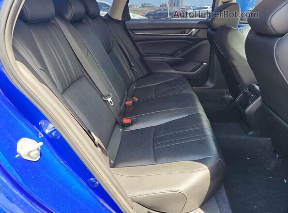 1HGCV1F44NA109384 2022 HONDA ACCORD Blue Հետևի նստատեղերի տեսք