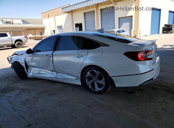1HGCV1F45JA026847 2018 HONDA ACCORD White Հետևի ձախ