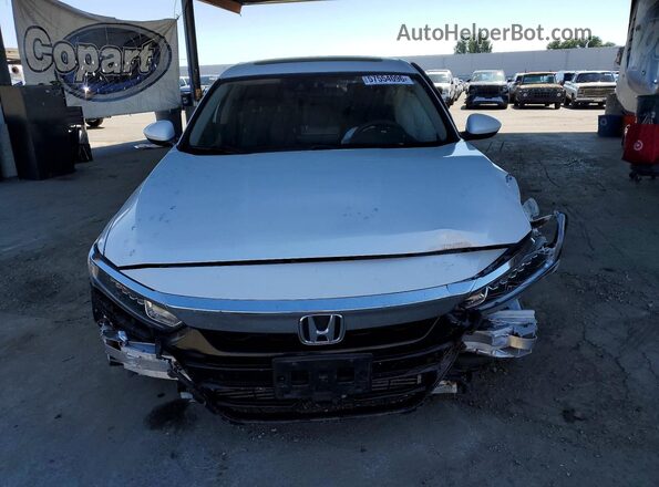 1HGCV1F45JA026847 2018 HONDA ACCORD White Դիմացի տեսք