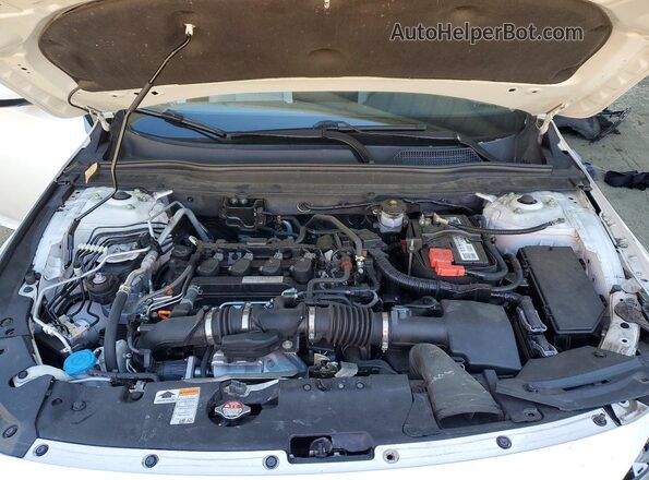 1HGCV1F45JA026847 2018 HONDA ACCORD White Սալոնի հետևի տեսք