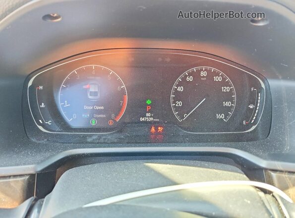 1HGCV1F45KA140669 2019 HONDA ACCORD Gray Սարքավորումների վահանակի տեսք