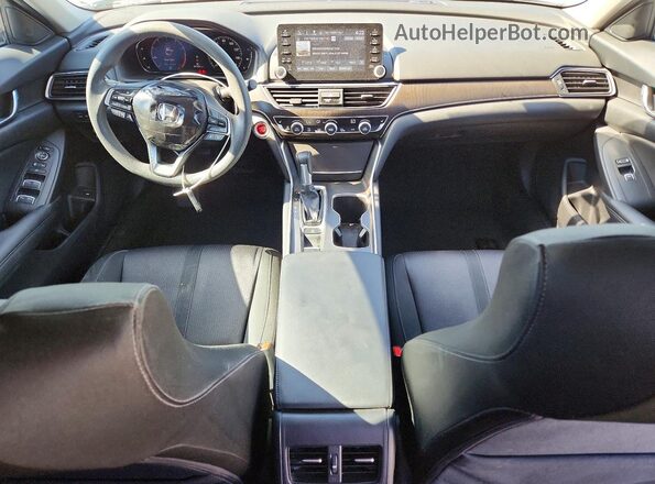 1HGCV1F45KA140669 2019 HONDA ACCORD Gray Առջևի վահանակի տեսք