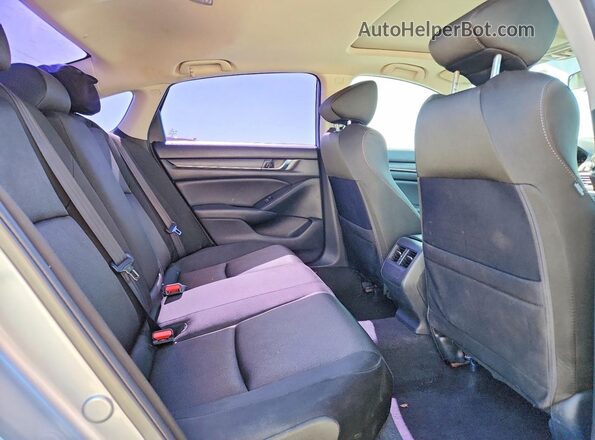1HGCV1F45KA140669 2019 HONDA ACCORD Gray Հետևի նստատեղերի տեսք