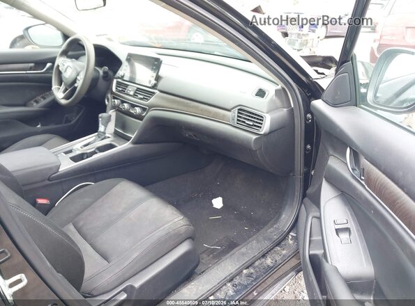 1HGCV1F45LA004379 2020 HONDA ACCORD Черный Вид салона спереди