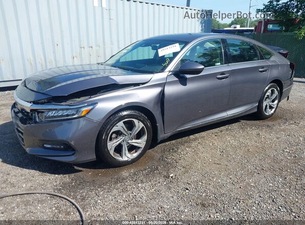 1HGCV1F45LA117667 2020 HONDA ACCORD Gray Առջևի ձախ երեք քառորդ տեսարան