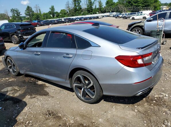 1HGCV1F45MA007090 2021 HONDA ACCORD Серебряный Задняя левая четверть