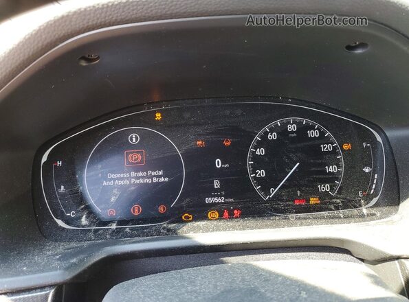 1HGCV1F45MA007090 2021 HONDA ACCORD Серебряный Вид щитка приборов