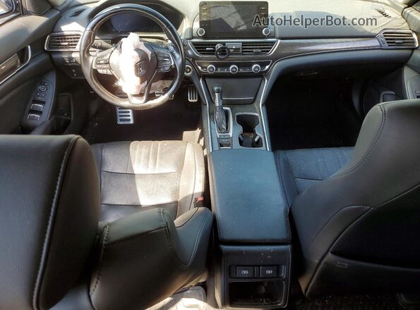 1HGCV1F45MA007090 2021 HONDA ACCORD Серебряный Вид панели приборов