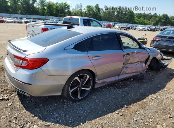 1HGCV1F45MA007090 2021 HONDA ACCORD Серебряный Задняя правая четверть