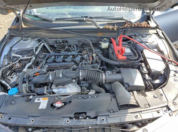 1HGCV1F45MA007090 2021 HONDA ACCORD Серебряный Вид задней части салона
