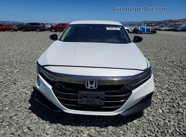 1HGCV1F45MA067595 2021 HONDA ACCORD White წინა ხედი