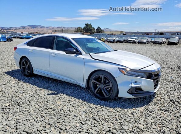 1HGCV1F45MA067595 2021 HONDA ACCORD White წინა მარჯვენა