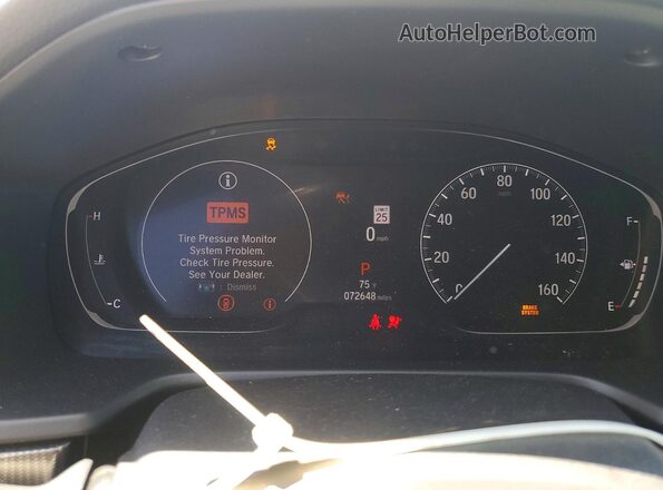 1HGCV1F45MA067595 2021 HONDA ACCORD White ხელსაწყოთა პანელის ხედი