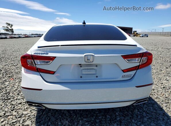 1HGCV1F45MA067595 2021 HONDA ACCORD White უკანა ხედი