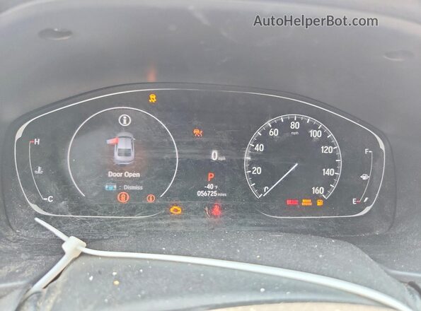 1HGCV1F45MA113152 2021 HONDA ACCORD Синий Вид щитка приборов