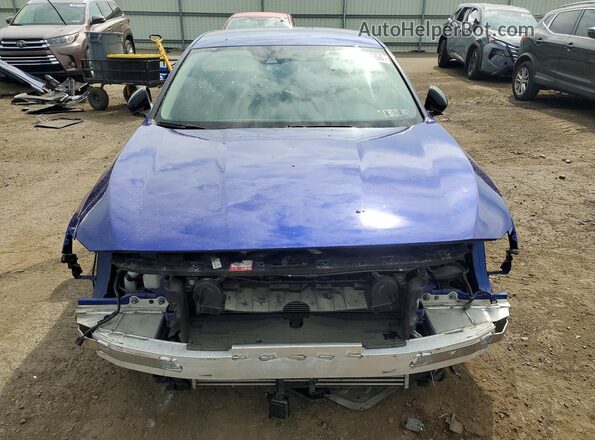 1HGCV1F45MA113152 2021 HONDA ACCORD Синий Вид спереди