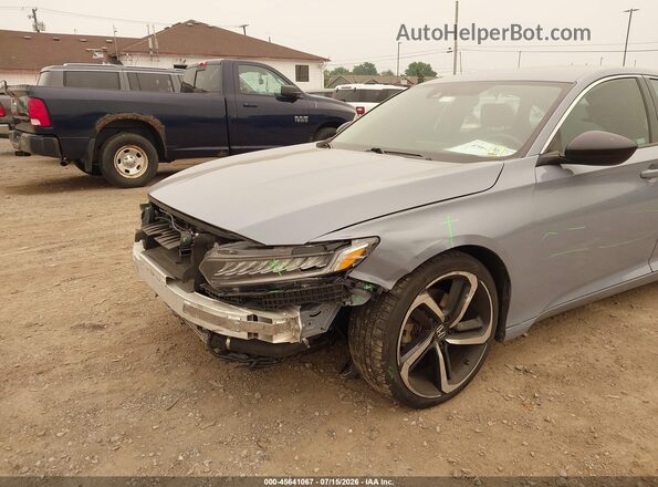 1HGCV1F45NA011027 2022 HONDA ACCORD Gray Դիմացի տեսք
