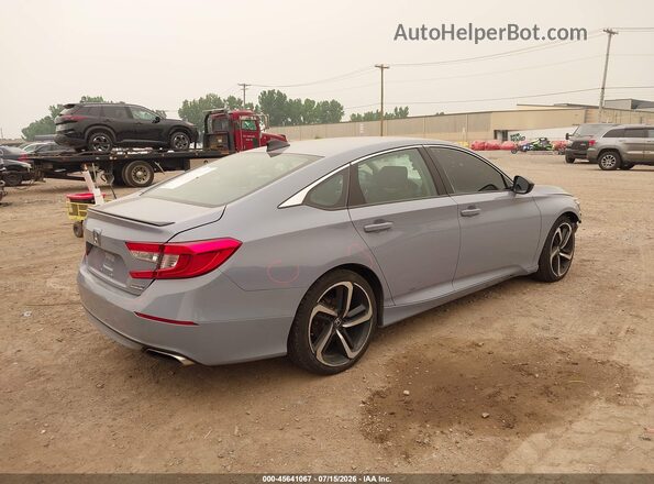 1HGCV1F45NA011027 2022 HONDA ACCORD Gray Հետևի աջ
