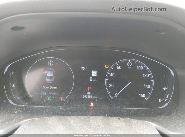 1HGCV1F45NA011027 2022 HONDA ACCORD Gray Հետևի նստատեղերի տեսք