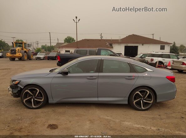 1HGCV1F45NA011027 2022 HONDA ACCORD Gray Սալոնի 360 աստիճան տեսք