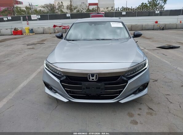 1HGCV1F45NA046747 2022 HONDA ACCORD Silver Вид щитка приладів