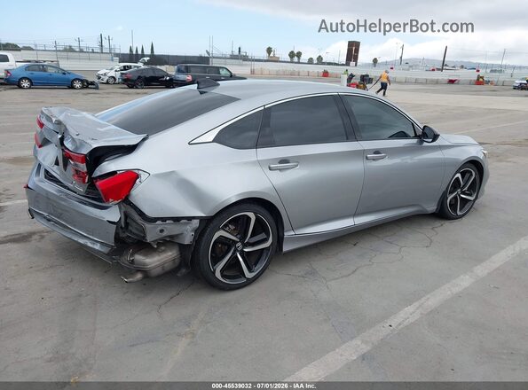 1HGCV1F45NA046747 2022 HONDA ACCORD Silver Задня права чверть