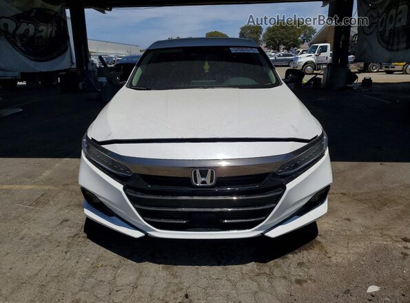 1HGCV1F45NA060681 2022 HONDA ACCORD White წინა ხედი