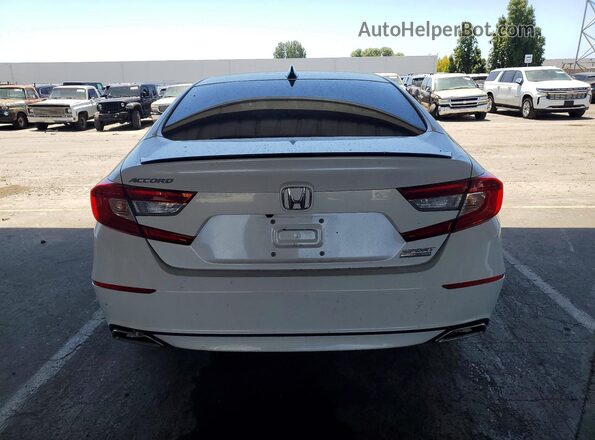 1HGCV1F45NA060681 2022 HONDA ACCORD White უკანა ხედი