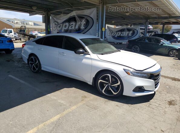 1HGCV1F45NA060681 2022 HONDA ACCORD White წინა მარჯვენა
