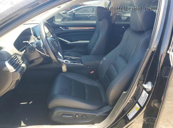 1HGCV1F45NA098511 2022 HONDA ACCORD Black Front interior view