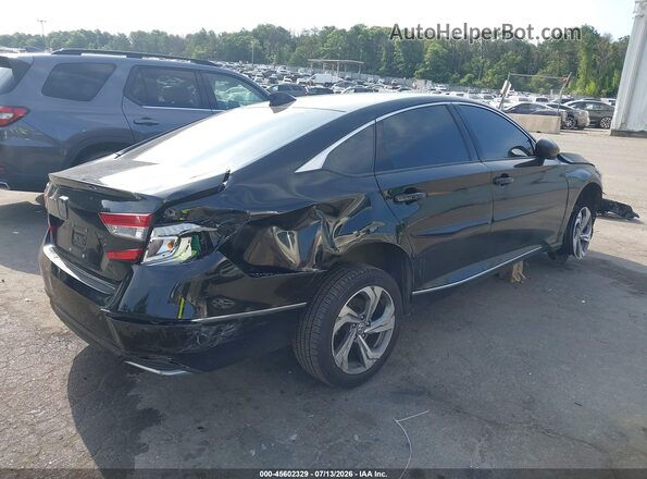 1HGCV1F46JA001486 2018 HONDA ACCORD Black Trasero derecho