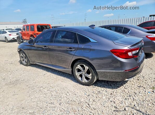 1HGCV1F46KA065027 2019 HONDA ACCORD Gray Задня ліва чверть