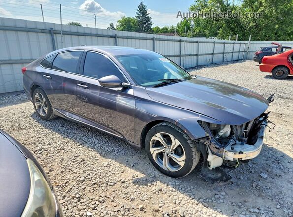 1HGCV1F46KA065027 2019 HONDA ACCORD Gray Передня права чверть