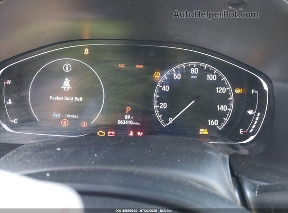 1HGCV1F46LA015861 2020 HONDA ACCORD White უკანა სავარძლების ხედი