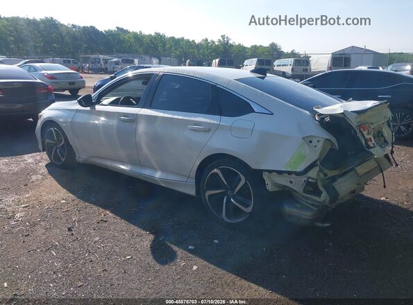 1HGCV1F46MA009916 2021 HONDA ACCORD Белый Задняя левая четверть