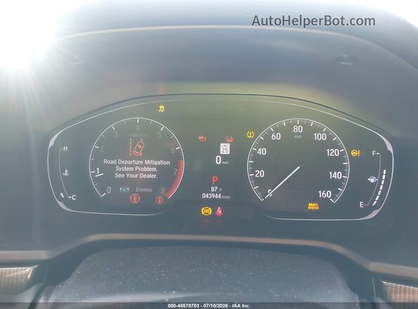1HGCV1F46MA009916 2021 HONDA ACCORD Белый Вид задних сидений