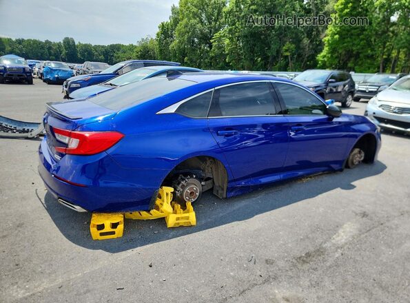 1HGCV1F46MA059179 2021 HONDA ACCORD Blue Rear right