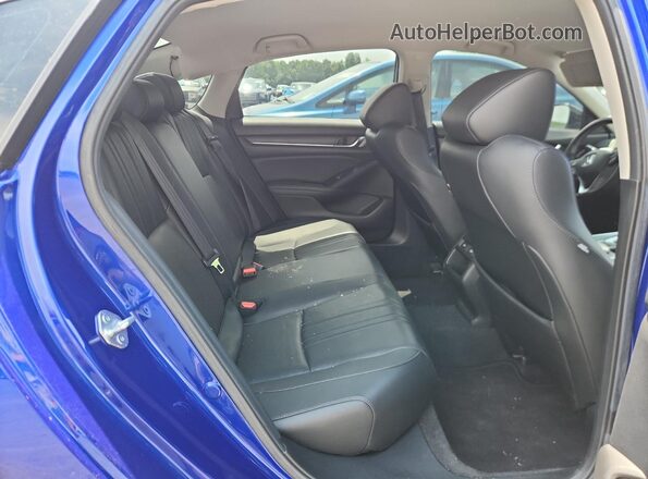 1HGCV1F46MA059179 2021 HONDA ACCORD Blue Rear seats view